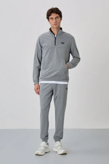 Tommylife Stand-Up Collar Men's Tracksuit Set