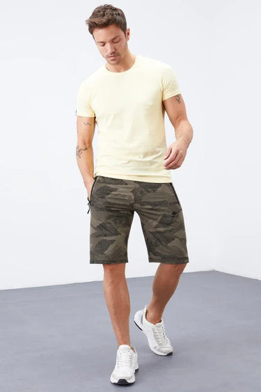 Tommy Life Men’s Camo Pattern Casual Shorts