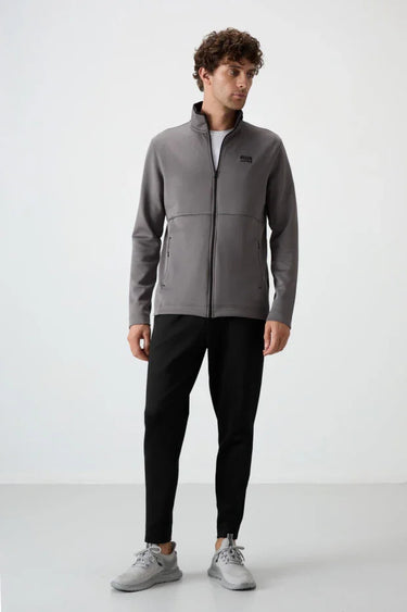 Cotton Thick Soft Textured Comfort Fit Basic Men's Tracksuit Set