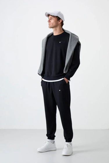 Tommy Life Men’s Casual Crew Neck Oversize Tracksuit Set
