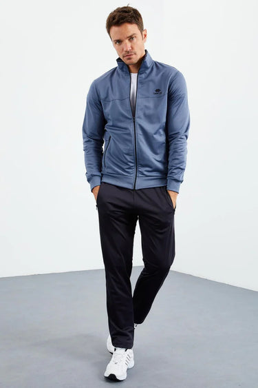 Tommy Life Men’s Stand Collar Zip-Up Classic Tracksuit Set