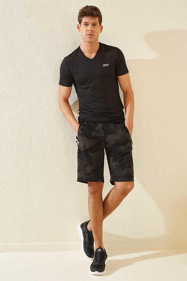 Tommy Life Men’s Camo Pattern Casual Shorts