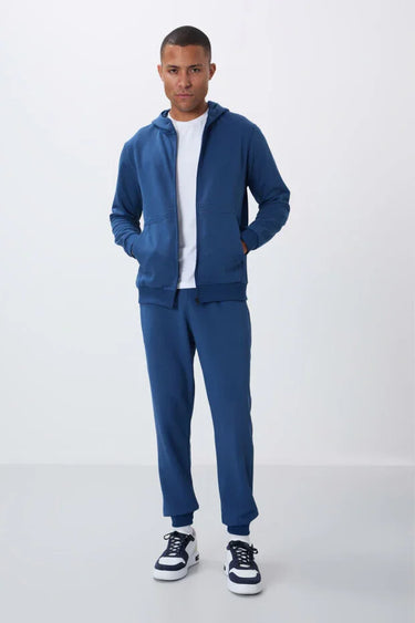 Compact Cotton Thick Smooth Hooded Comfort Fit Men's Tracksuit Set