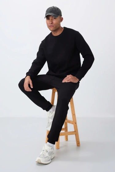 Tommy Life Men’s Cotton Fleece Lined Comfort Fit Tracksuit Set