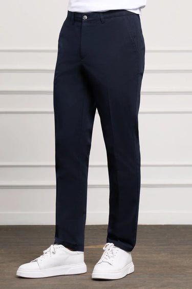 Narrow Cut Jogger Pants for Men with Side Pockets and Drawstring